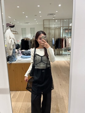 「mystic（ミスティック）のアイテム（キャミソール）」を使った、おみくさん（レディース・163cm）の秋コーディネート