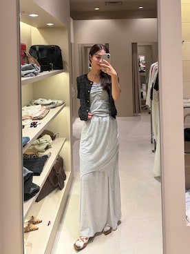 「mystic（ミスティック）のアイテム（スカート）」を使った、おみくさん（レディース・163cm）の夏コーディネート