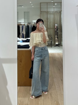 「迷彩パンツ」｜おみくさん（レディース・163cm）の夏コーディネート