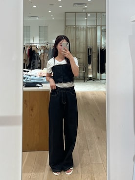 「アイテム（デニムパンツ）」を使った、おみくさん（レディース・163cm・20代）の夏コーディネート