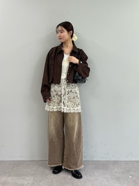 「アイテム（その他アウター）」を使った、おみくさん（骨格ウェーブ・レディース・163cm）の夏コーディネート