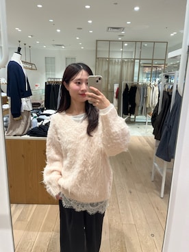 「mystic（ミスティック）のアイテム（ニット/セーター）」を使った、おみくさん（レディース・163cm）の秋コーディネート