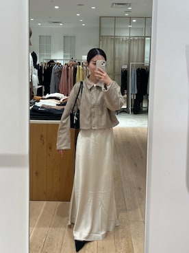 「アイテム（その他アウター）」を使った、おみくさん（レディース・163cm）の秋コーディネート