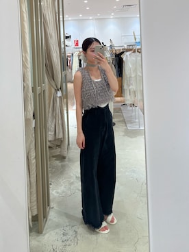 「迷彩パンツ」｜おみくさん（レディース・163cm）の夏コーディネート
