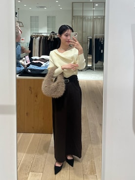 「アイテム（ベルト）」を使った、おみくさん（レディース・163cm・20代）の秋コーディネート