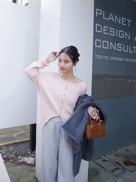 「アイテム（ボストンバッグ）」を使った、おみくさん（レディース・163cm・20代）の冬コーディネート