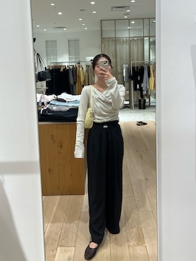 「mystic（ミスティック）のアイテム（その他パンツ）」を使った、おみくさん（レディース・163cm）の秋コーディネート