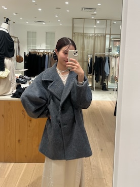 「アイテム（その他アウター）」を使った、おみくさん（レディース・163cm・20代）の秋コーディネート