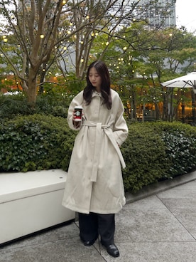 「アイテム（その他アウター）」を使った、おみくさん（レディース・163cm・20代）の秋コーディネート