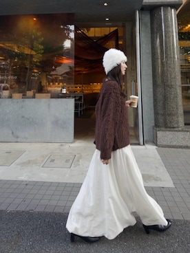 「mystic（ミスティック）のアイテム（ニット/セーター）」を使った、おみくさん（レディース・163cm）の秋コーディネート