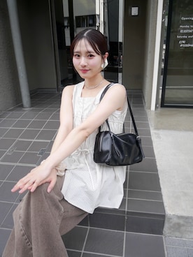 「迷彩パンツ」｜おみくさん（レディース・163cm）の夏コーディネート