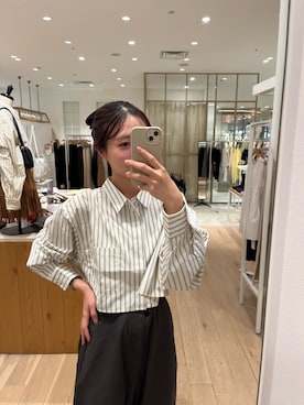 「アイテム（スラックス）」を使った、おみくさん（レディース・163cm・20代）の夏コーディネート