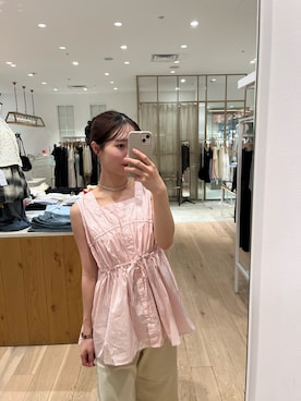 「mystic（ミスティック）のアイテム」を使った、おみくさん（骨格ウェーブ・レディース・163cm）の夏コーディネート