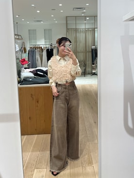 「アイテム（ベスト）」を使った、おみくさん（レディース・163cm・20代）の夏コーディネート