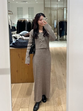 「ファーコート」｜おみくさん（レディース・163cm）の秋コーディネート