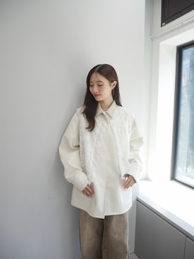 「アイテム（その他アウター）」を使った、おみくさん（レディース・163cm・20代）の夏コーディネート