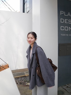 「アイテム（その他アウター）」を使った、おみくさん（レディース・163cm・20代）の冬コーディネート