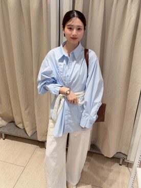 「mystic（ミスティック）のアイテム（バンダナ/スカーフ）」を使った、おみくさん（レディース・163cm）の冬コーディネート