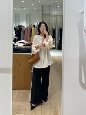 「アイテム（チュニック）」を使った、おみくさん（レディース・163cm）の秋コーディネート