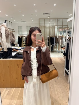 「アイテム（その他アウター）」を使った、おみくさん（レディース・163cm・20代）の秋コーディネート