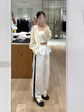 「迷彩パンツ」｜おみくさん（レディース・163cm・20代）の夏コーディネート