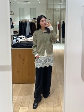 「スカートコーデ」｜おみくさん（レディース・163cm）の秋コーディネート