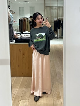 「アイテム（スウェット）」を使った、おみくさん（レディース・163cm・20代）の秋コーディネート