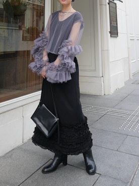 「mystic（ミスティック）のアイテム（ワンピース）」を使った、おみくさん（レディース・163cm）の秋コーディネート