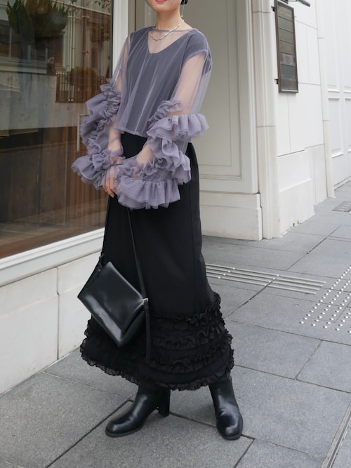 セール】【@____ri__125企画/オケージョン対応◎】ティアードフリル