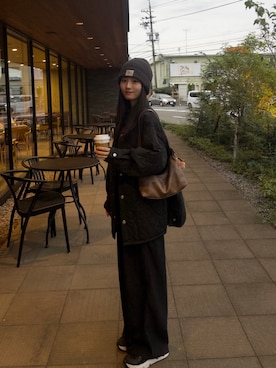 「アイテム（その他アウター）」を使った、おみくさん（レディース・163cm・20代）の秋コーディネート