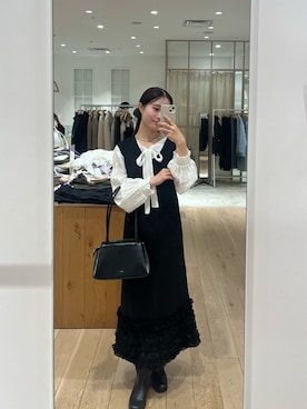 「mystic（ミスティック）のアイテム（ワンピース）」を使った、おみくさん（レディース・163cm）の秋コーディネート