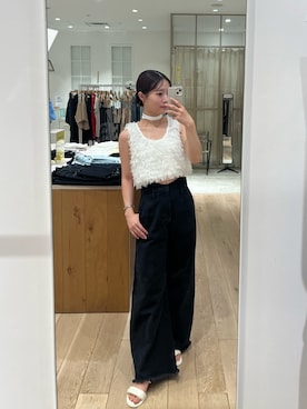 「アイテム（ベスト）」を使った、おみくさん（レディース・163cm・20代）の夏コーディネート