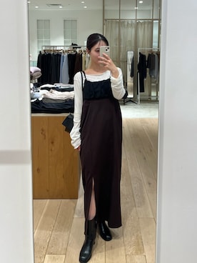 「アイテム（ワンピース/ドレス）」を使った、おみくさん（レディース・163cm・20代）の秋コーディネート