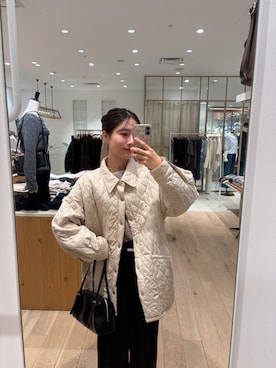 「アイテム（その他アウター）」を使った、おみくさん（レディース・163cm・20代）の冬コーディネート