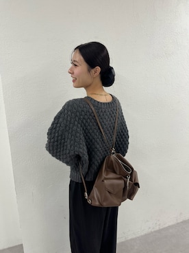 「アイテム（トートバッグ）」を使った、おみくさん（レディース・163cm・20代）の秋コーディネート