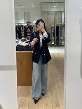 「アイテム（テーラードジャケット）」を使った、おみくさん（レディース・163cm・20代）の秋コーディネート