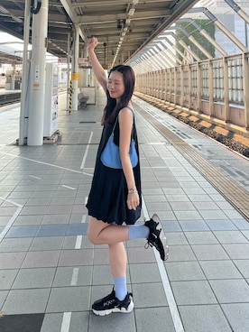 「アイテム（ハンドバッグ）」を使った、おみくさん（レディース・163cm・20代）の夏コーディネート