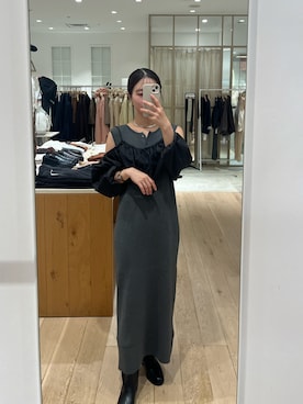 「mystic（ミスティック）のアイテム（ワンピース）」を使った、おみくさん（レディース・163cm）の秋コーディネート