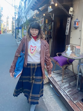 「SIIILON（シーロン）のアイテム」を使った、およよさん（レディース・165cm）の冬コーディネート