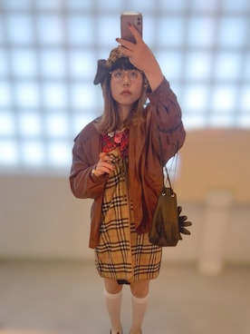 「SIIILON（シーロン）のアイテム」を使った、およよさん（レディース・165cm）の冬コーディネート