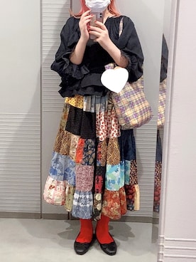 「BEAMS BOY（ビームスボーイ）のアイテム（シャツ/ブラウス）」を使った、およよさん（レディース・164cm）の秋コーディネート