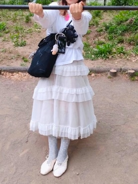 「Kiwanda（キワンダ）のアイテム」を使った、およよさん（レディース・165cm）の春コーディネート