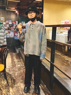 「STUDIOUS(ステュディオス)のアイテム(リング)」を使った、SHOHEiさん(メンズ・170cm)の冬コーディネート