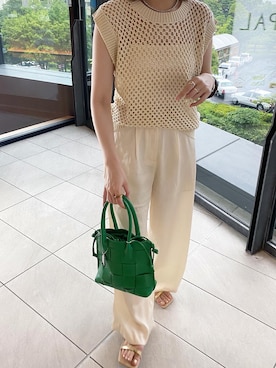 anna tsunetaさん（レディース・158cm）の夏コーディネート