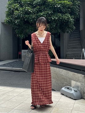 「アイテム（スカート）」を使った、りーちゃんさん（レディース・149cm・30代）の夏コーディネート