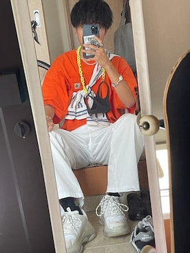 「ROLLING CRADLE（ローリングクレイドル）のアイテム（レッグウェア）」を使った、ユイトさん（メンズ・174cm）の秋コーディネート