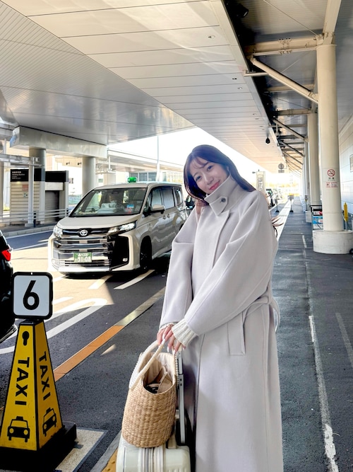 セール】【春まで使える！】ダブルフェイス2WAYロングコート（ステン