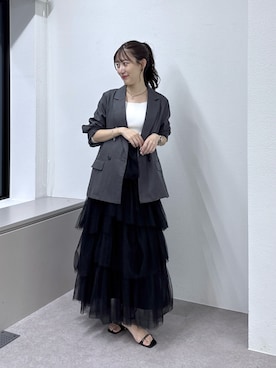 「La boutique BonBon（ラブティックボンボン）のアイテム」を使った、miki：）さん（レディース・158cm）の夏コーディネート