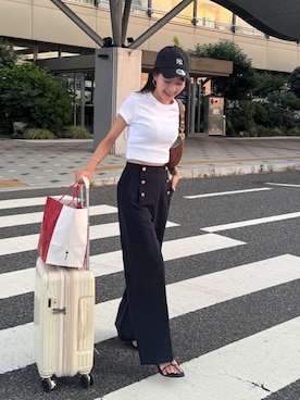 「La boutique BonBon（ラブティックボンボン）のアイテム」を使った、miki：）さん（レディース・158cm）の夏コーディネート