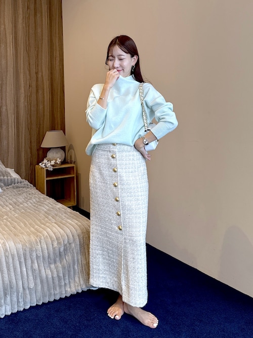 セール】【名品・着回力抜群】ウール100％ボトルネックニット